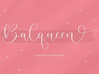 Balqueen - Handwritten Script Font Yazı Tipi