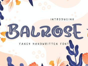 Balrose | Fancy Handwritten Font Yazı Tipi