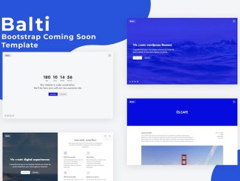 Balti - Bootstrap Coming Soon Template Yazı Tipi