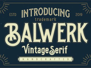 Balwerk - Vintage Serif Yazı Tipi