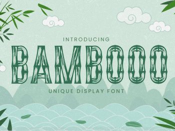 Bambooo - Unique Display Font Yazı Tipi