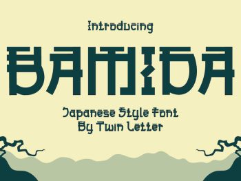 Bamida Faux Japanese Font Yazı Tipi