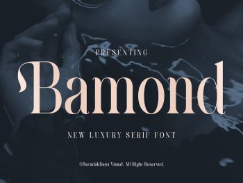 Bamond - Serif Display Font Yazı Tipi