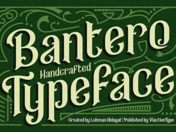 Bantero Typeface – Vintage Font Yazı Tipi