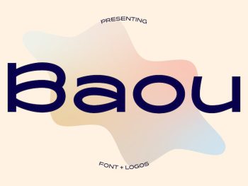 Baou Modern logo font Yazı Tipi