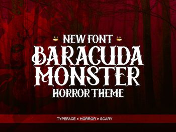 Baracuda Monster - Horror Font Yazı Tipi