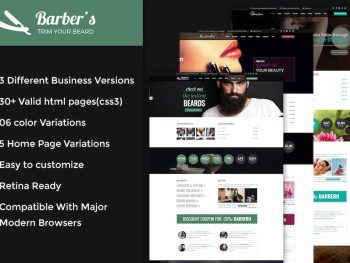 Barber - Html Template for Barbers and Hair Salon Yazı Tipi
