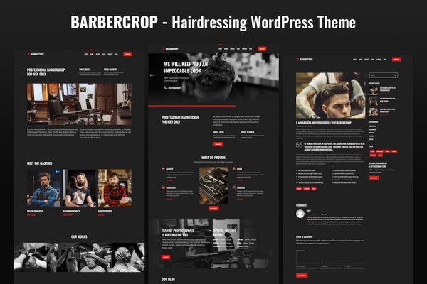 Barbercrop – Hairdressing WordPress Teması