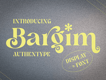 Bargim - Modern Display Font Yazı Tipi