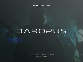 Baropus - Futuristic Font Yazı Tipi