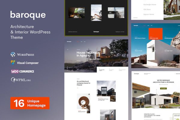 Baroque - Architecture & Interior WordPress Teması