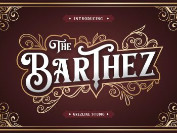 Barthez - Victorian Font Yazı Tipi