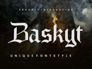Baskyt - Blackletter Font Yazı Tipi