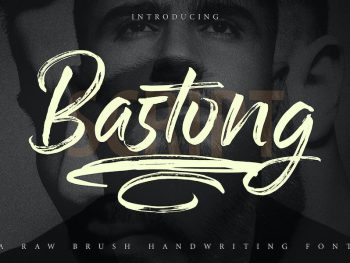 Bastong | A Raw Brush Handwriting Script Font Yazı Tipi
