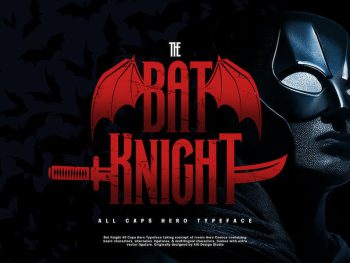 Bat Knight Typeface Yazı Tipi