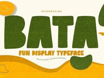 Bata - Display Fun Font Yazı Tipi