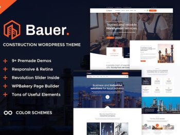 Bauer - Construction & Industrial WordPress Teması