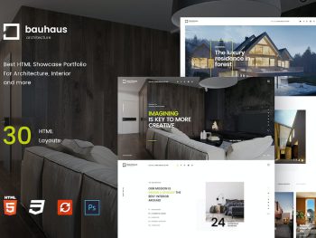 Bauhaus - Interior & ArchitectureHTML Template Yazı Tipi