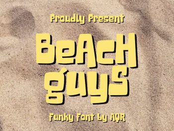 Beach Guys - Funky Font Yazı Tipi