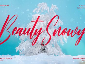 Beauty Snowy Script Font Yazı Tipi