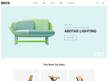 Beck – Furniture Store HTML Template Yazı Tipi