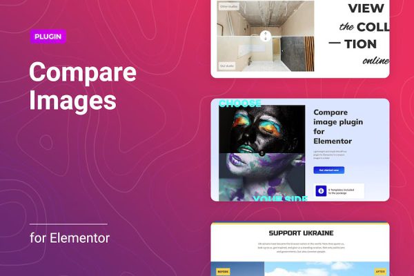 Before and After Image Compare for Elementor WordPress Eklentisi