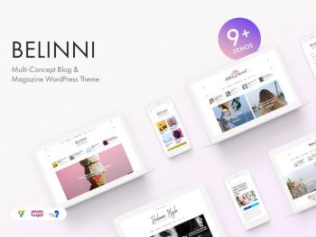 Belinni - Multi-Concept Blog / Magazine WordPress Teması