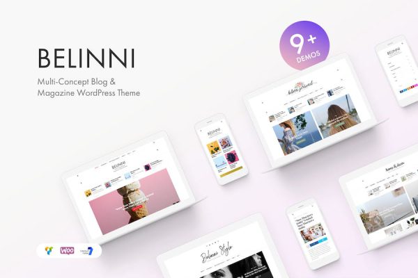 Belinni - Multi-Concept Blog / Magazine WordPress Teması