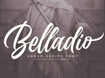 Belladio - Urban Script Font Yazı Tipi