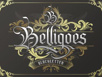 Belligoes Blackletter Font Yazı Tipi