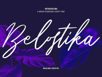 Belostika Brush Script Font Yazı Tipi