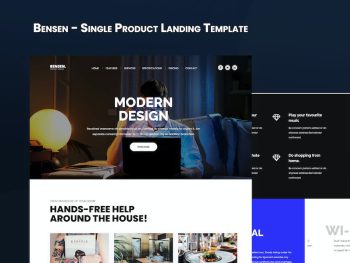 Bensen - Single Product Landing Template Yazı Tipi