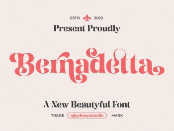 Bernadetta - A Modern Classic Serif Yazı Tipi