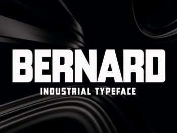 Bernard - Industrial Typeface Yazı Tipi