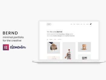 Bernd - Minimal  Portfolio Theme WordPress Teması