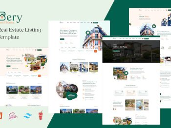 Bery - Real Estate Listing Template Yazı Tipi