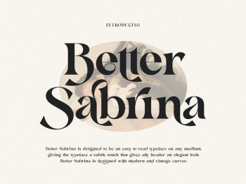 Better Sabrina Modern Serif Yazı Tipi