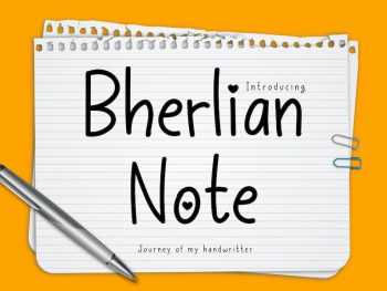 Bherlian Note Yazı Tipi