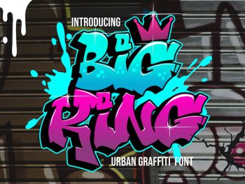 Big King - Urban Graffiti Font Yazı Tipi