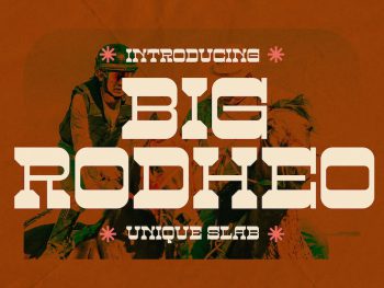 Big Rodheo Unique Slab Font Yazı Tipi