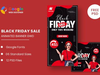 Big Sale Black Friday HTML5 Banner Ads GWD Yazı Tipi