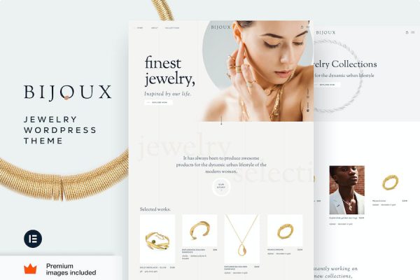 Bijoux - Jewelry Store WooCommerce Elementor Pro WordPress Teması