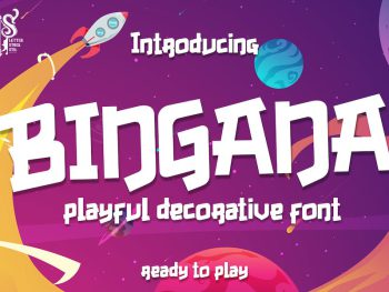 Bingana - Playful Decorative Font Yazı Tipi