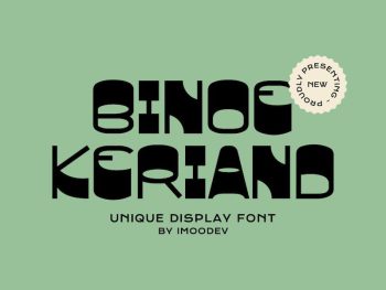 Binoe Keriand - Creative Font Yazı Tipi