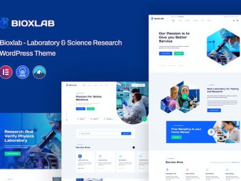 Bioxlab - Laboratory & Science Research WP Theme WordPress Teması