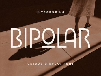 Bipolar - Unique Display Font Yazı Tipi