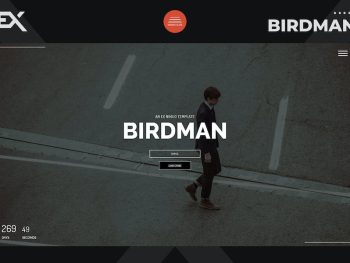 Birdman - Responsive Coming Soon Page Yazı Tipi