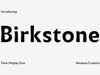 Birkston Decorative Flare Display Font Yazı Tipi