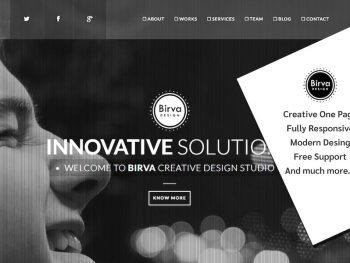 Birva Design : Creative One Page Theme Yazı Tipi