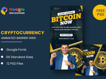 Bit Coin Animated Banner Google Web Designer Yazı Tipi